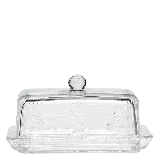 Joules Bees Glass Butter Dish